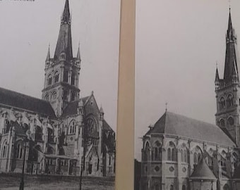 Puede incluir: Cuatro postales antiguas en blanco y negro con imágenes de iglesias en La Champagne, Francia. Las postales están tituladas "La Champagne" e incluyen los nombres de las ciudades y las iglesias. Las postales están en buen estado, con algo de desgaste.