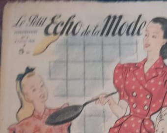 Le Petit Echo de la Mode February 8, 1948 N 6 Rare Weekly