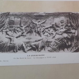 Lot N  5  La Champagne 4 tirages d'origine Cartes Postales Ancienne sur la Champagne EPERNAY FRANCE