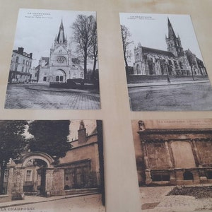 Lot N 7 La Champagne 4 Originaldrucke Alte Postkarten über Champagne EPERNAY FRANKREICH