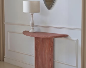 Marble Console etry Travertine Triangular Console Table