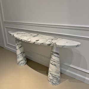 Table console d'entrée en marbre Eros