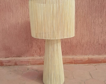 Lampadaire en Raphia - 80 x 40 cm