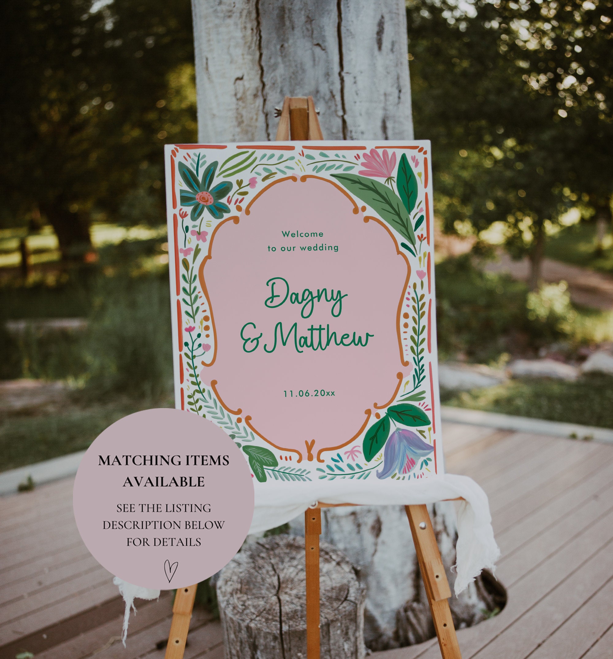 Colorful Floral Spring Menu Template, Hand Drawn, Printable Dinner Menu,  Editable Template, INSTANT DOWNLOAD, Wavy Curvy Wedding Menu DAGNY - Etsy, image size:2000x2151