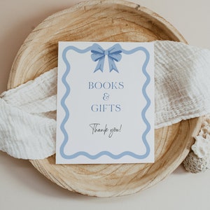 Enseigne livres et cadeaux, enseigne cadeau baby shower, modèle de enseigne cadeaux rondes, enseigne de table cadeaux, enseigne livres et cadeaux, modèle modifiable, K12