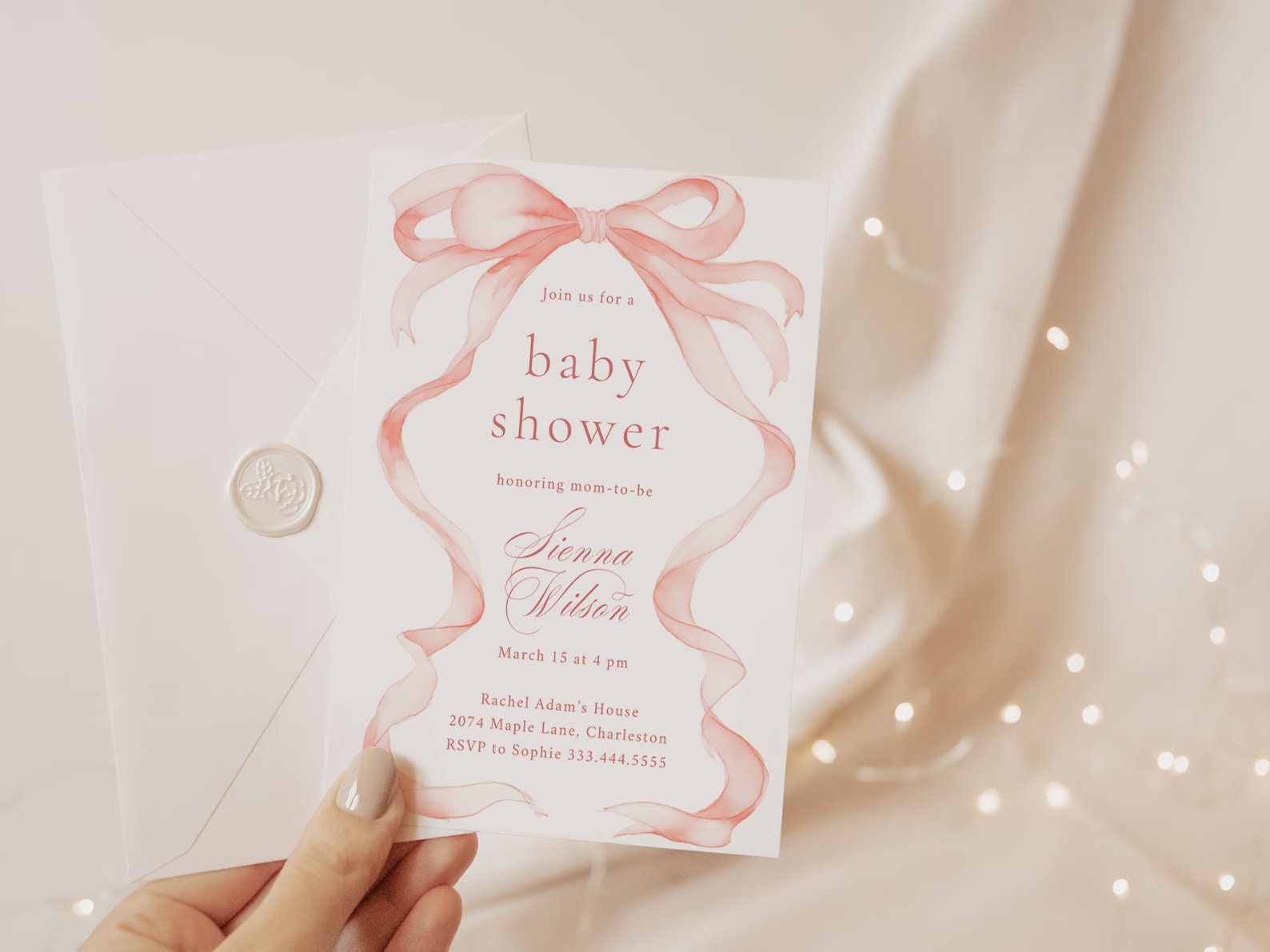 Inviti Per Baby Shower Con Papillon A Quadri Rossi E Neri – 20 Biglietti 5x7 Con Buste, Design Originale Amanda Creation