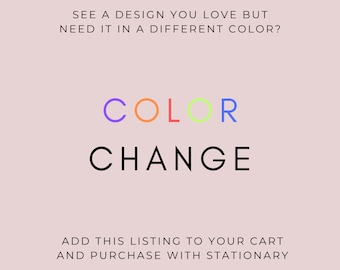Invitation Colour Palette Change Option