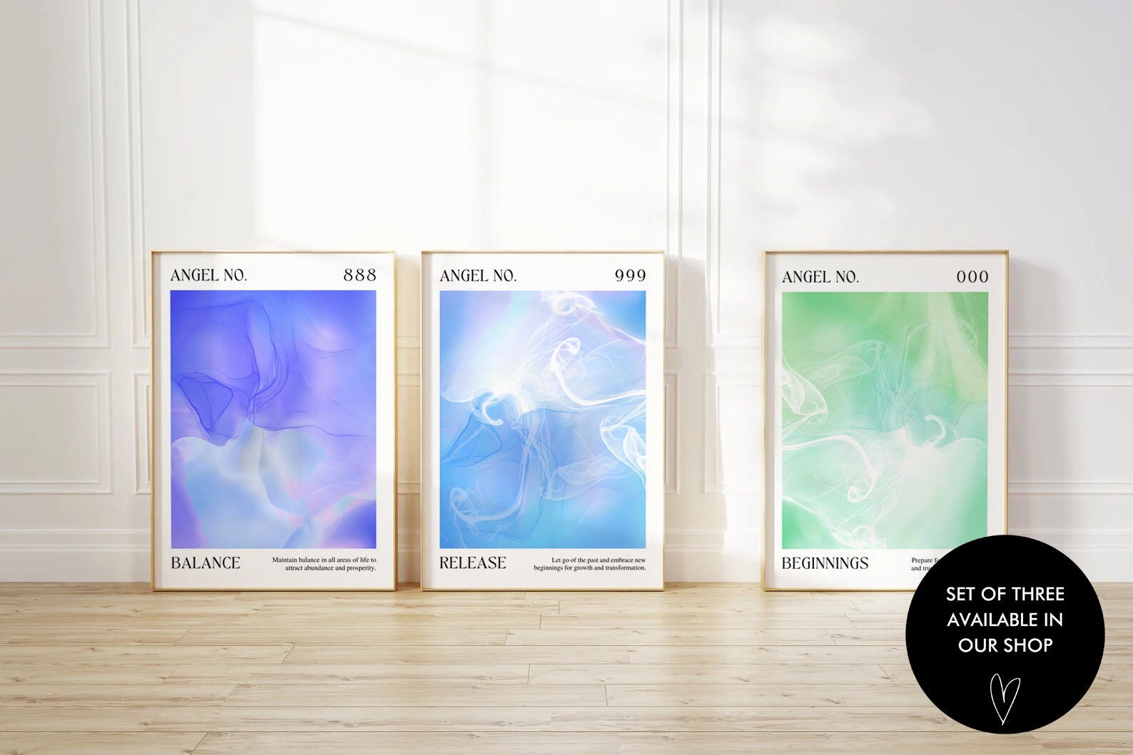 Angel Number 999 Printable, Gradient Artwork, Positive Affirmation ...