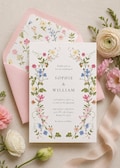 Wildflower Wedding Invitation Template, Printable Wedding Invitation, Wedding Invitation, Pastel Wildflower Invitation, Floral Wreath, ROSIE product logo