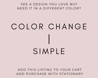 Invitation Colour Palette Change Option