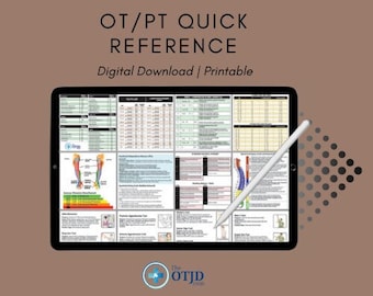 OT/PT Quick Reference / Precautions / Cheat Sheet / Pocket Sized / New ...