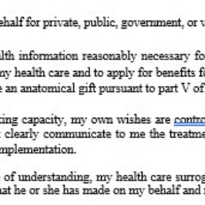 Healthcare Surrogate Template - Legal Form for Medical Decisions ...
