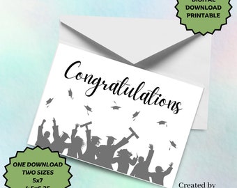 Graduation Printable Card |  Digital Download Card |  Digital Graduation Card |  Printable Graduation Card | Congratulations Card