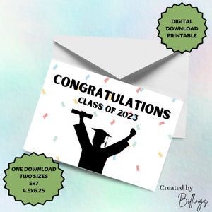 Graduation Printable Card |  Digital Download Card |  Digital Graduation Card |  Printable Graduation Card | Congratulations Card
