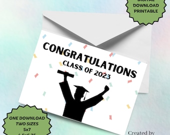 Graduation Printable Card |  Digital Download Card |  Digital Graduation Card |  Printable Graduation Card | Congratulations Card