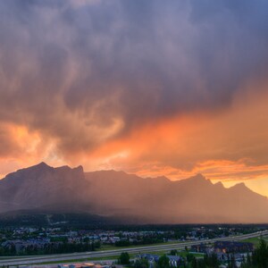 Smoky Sunset in Canmore