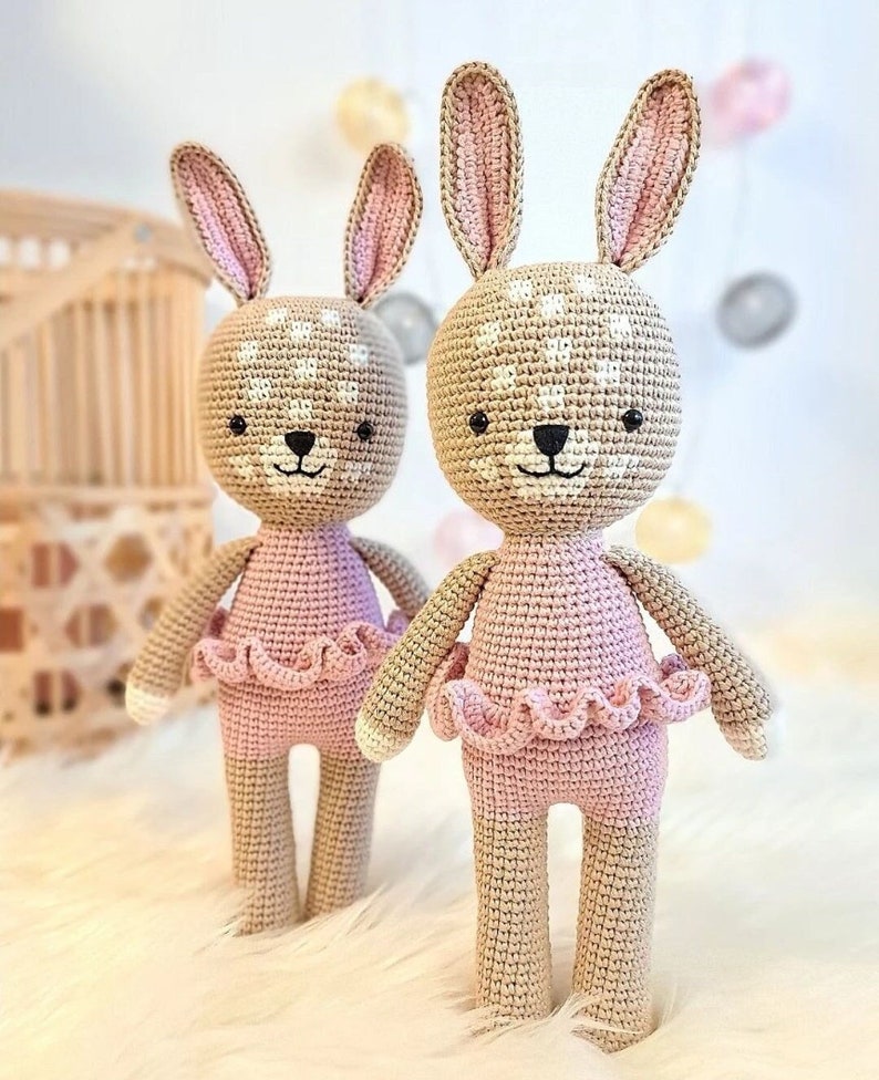 Frecked Rabbit Freckled Bunny Amigurumi English Crochet Pattern - Etsy