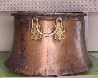 Handmade Antique Turkish Copper Pot