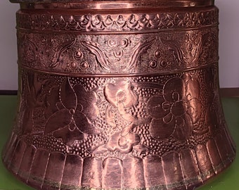 Handmade Antique Turkish Copper Pot