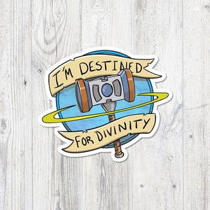 DND stickers I&#39;m destined for divinity My knowledge my power ranger danger play game gungeons and dragons dungeon master