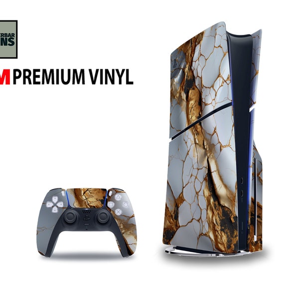 Marble stylish PS5 Skin, PS4 Skin, PlayStation 5 Controller & Console Decal Wrap, Custom PS5 3M Vinyl ps5 controller gaming accessories