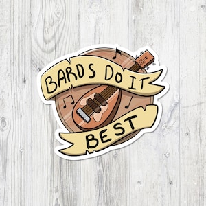 DND-stickers Bards doen het het beste Mijn kennis mijn kracht Ranger gevaar speel game gungeons and dragons dungeon master