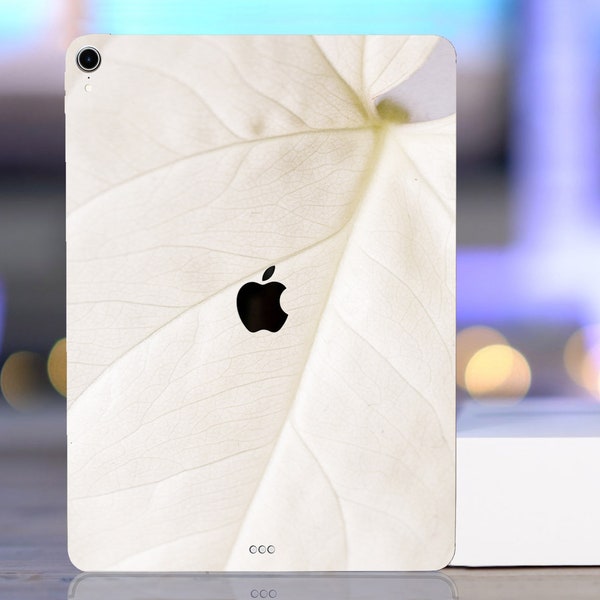 White leaves floral iPad mini 6 skin iPad Mini iPad 2021 pro 13 inch pro 11 skin ipad pro vinyl skins IPad Mini 2 ipad pro 2018 iPad