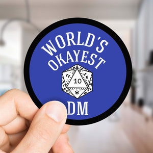 DND-stickers World's okeyest DM Mijn kennis mijn macht Ranger gevaar speel spel gungeons and dragons dungeon master