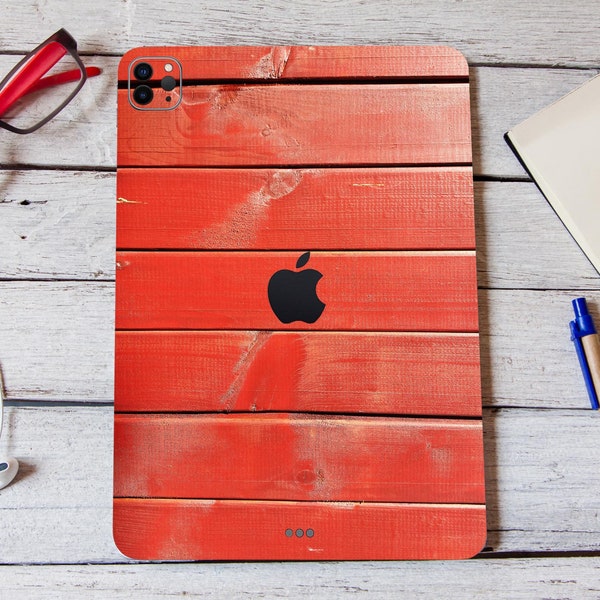 Wood red Ipad decal iPad mini 6 skin iPad Mini iPad 2021 pro 13 inch pro 11 skin ipad pro vinyl skins IPad Mini 2 ipad pro 2018 iPad Air