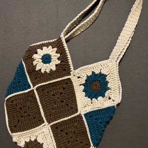 Boho crochet shoulder bag