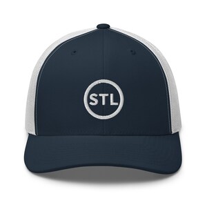 STL Circle Trucker Hat Saint Louis Ball Cap