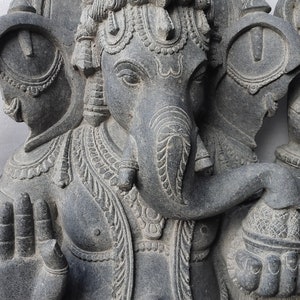 Ganesha In Granite Natural stone with 36 inch height