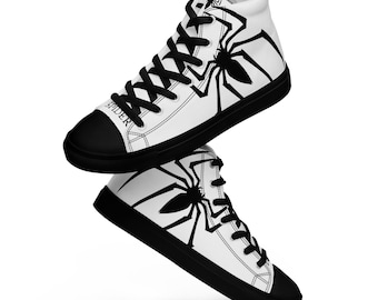 Zapatillas altas Spider Web: zapatos atrevidos y llamativos para hombre
