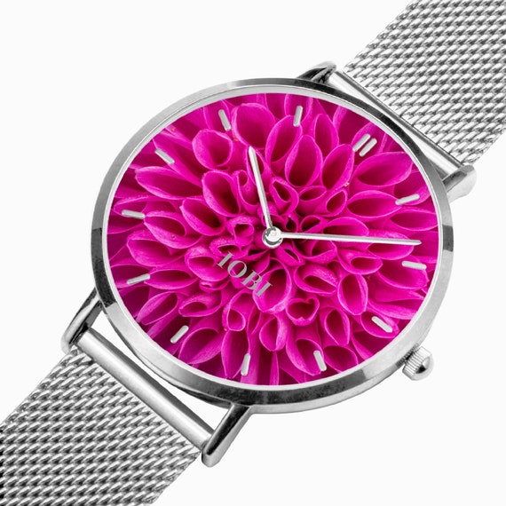 Fashion Ultra-thin Stainless Steel Quartz Watch With Vibrant  display picture 1