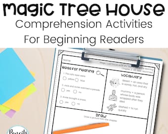 Magic Tree House - Mummies in the Morning - Differentiated Reading Comprehension Activities for Reading Intervention - Homeschool Resources