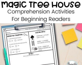 Magic Tree House - Dinosaurs Before Dark - Differentiated Reading Comprehension Activities for Reading Intervention - Homeschool Resources