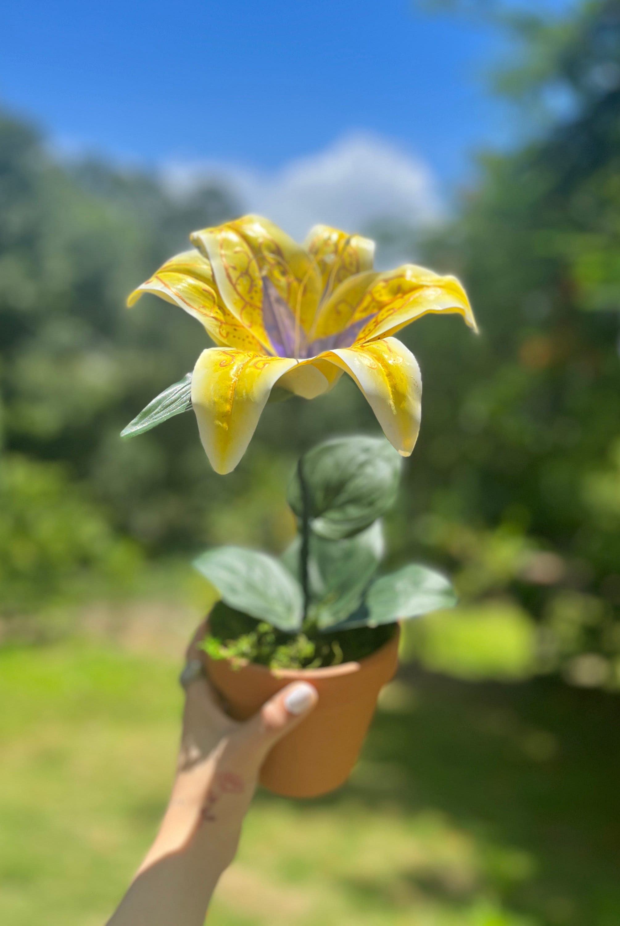 Magic Golden Flower Etsy