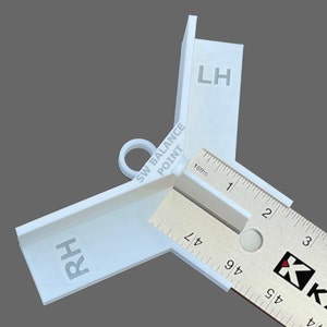 Righello per mazze da golf - Strumento di montaggio - Misurazione della lunghezza - Peso dello swing - funziona con il bordo dritto Kapro da 48"