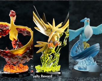 Hand painted resin statue legendary birds