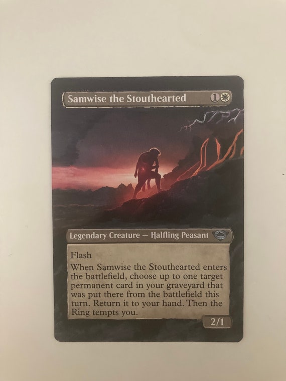 samwise mtg card Samwise Gamgee LotR FOOD TOKENS Magic MTG Custom Commander Deck