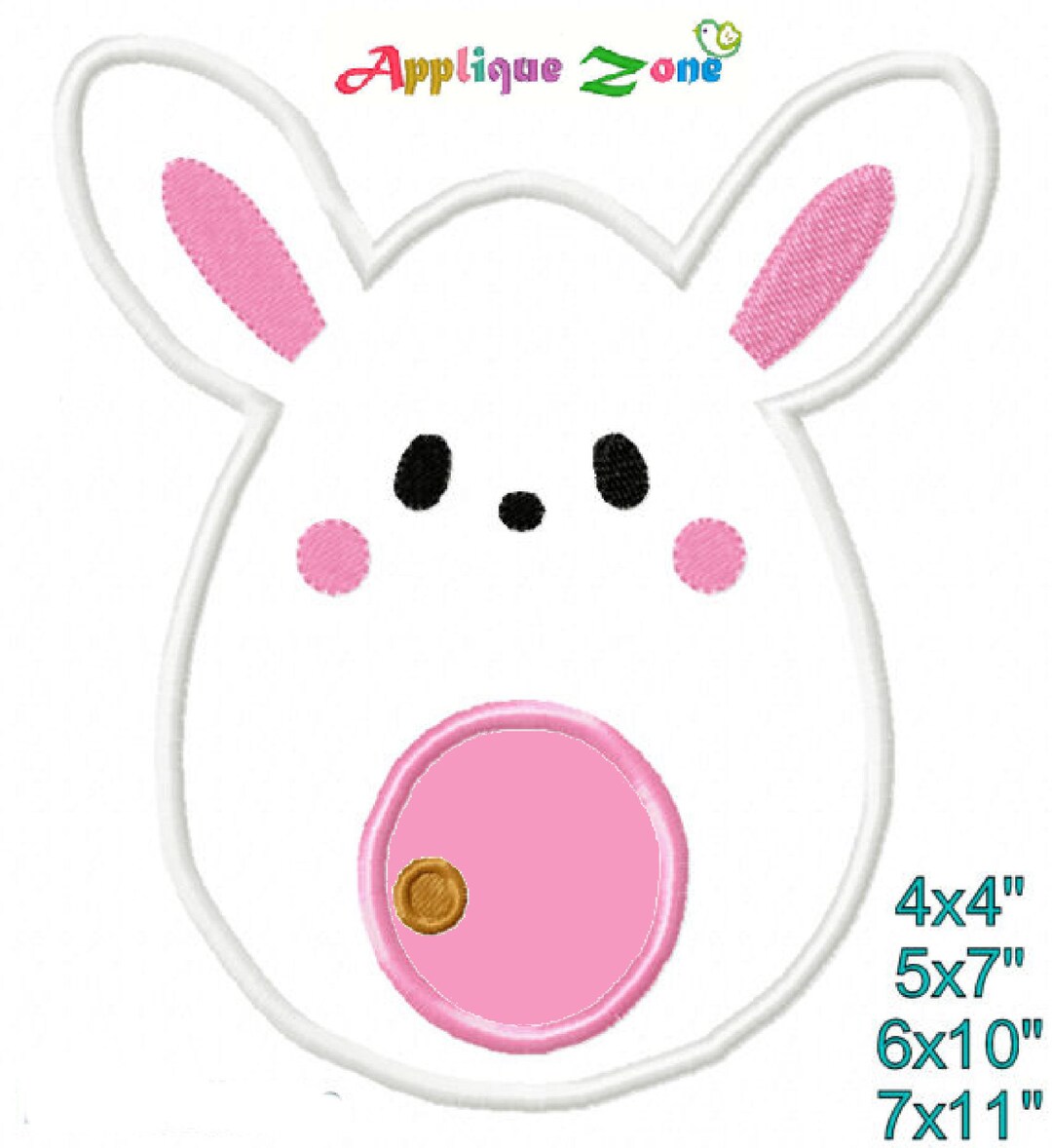 Easter Bunny House Applique Design Machine Embroidery Digitized Pattern ...