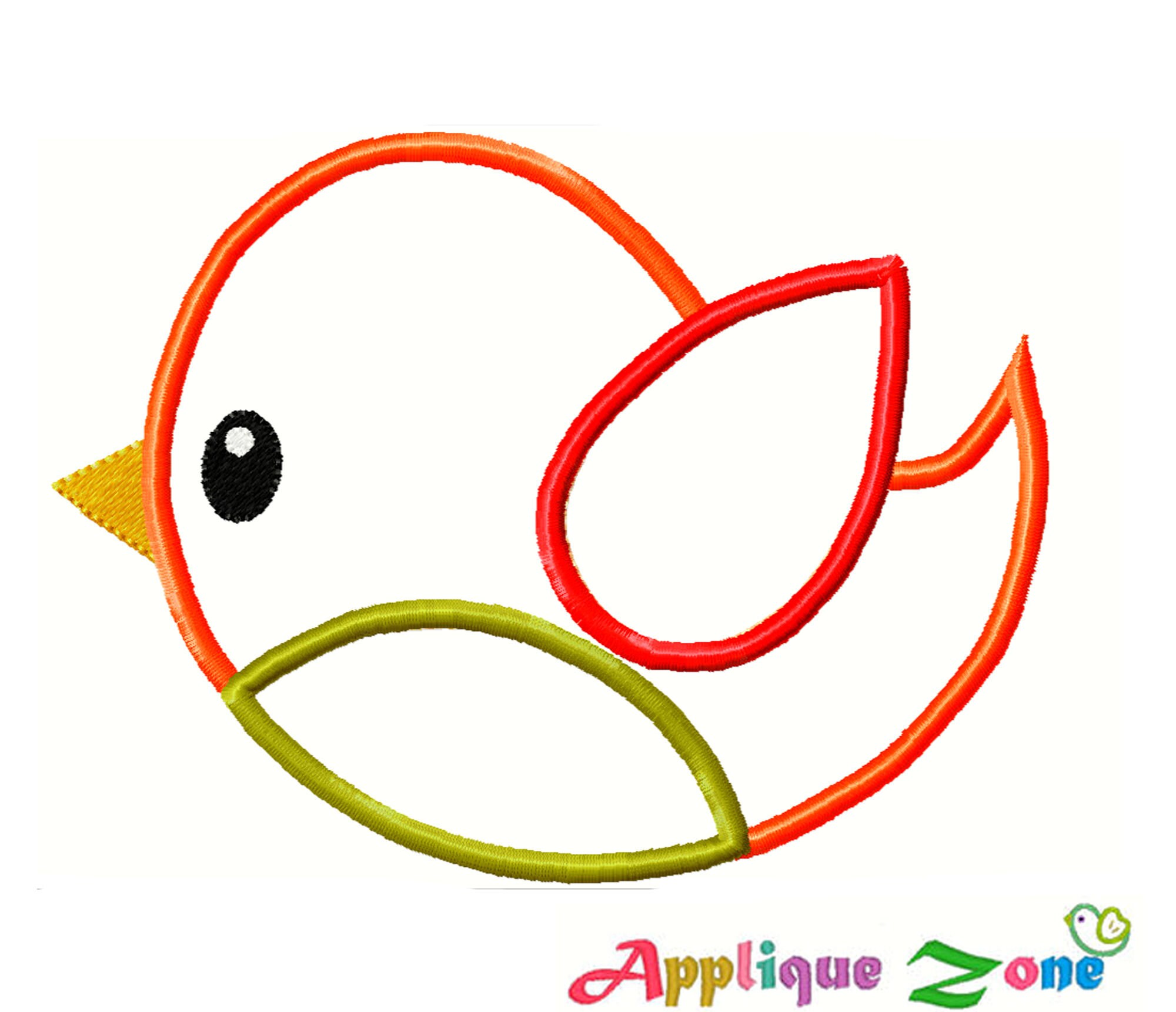 Bird Machine Applique Embroidery Design Pattern 3 Sizes, Applique Zone ...