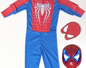 Spiderman Light Masked White Print Spiderman Kostüm Neu Spiderman Kostüm