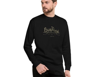 Bay View Hoan Bridge Unisex Premium Crewneck