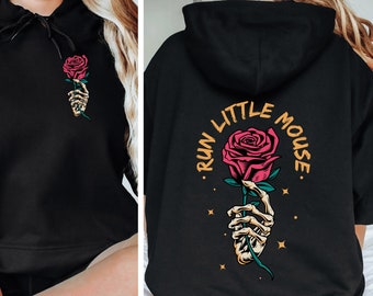 Run Little Mouse Sweatshirt, Book Lover Sweatshirt, Plus Size Clothing, Trendy Hoodie, Book Lover Design,Book Lover Gift