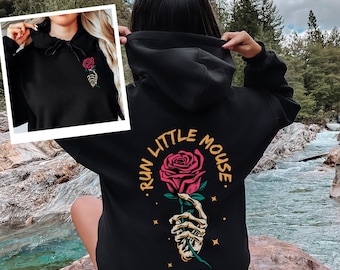 Run Little Mouse Sweatshirt, Book Lover Sweatshirt, Plus Size Clothing, Trendy Hoodie, Book Lover Design,Book Lover Gift