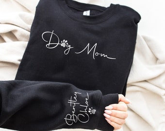 Custom Dog Mom Sweatshirt, Dog Lover Gift, Dog Sweatshirt, Custom Gift, Personalized Gifts, Dog Mama Hoodie, Plus SizeClothing
