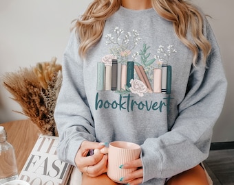 Booktrovert Hoodie, Book Lover Gift, Teacher Hoodie, Bookish Sweatshirt, Spring Clothing, Bookish Gifts, Gift For Her, Birthday Gift