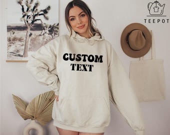 Custom Sweatshirt, Personalized Gift, Custom Hoodie, Personalized Sweatshirt, Personalized Hoodie, Plus Size, 4XL,5XL