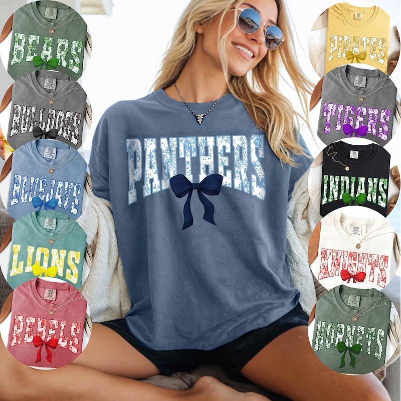✨Free Personalization✨ Custom school spirit shirts, Favorite School Team Mascot shirt, Back to school shirt, Custom Text Shirt, School Logo Shirt, Bulldogs, Eagles